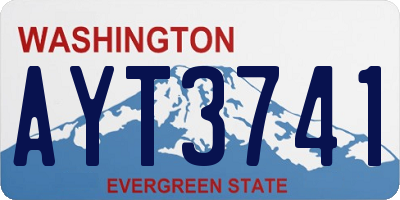 WA license plate AYT3741