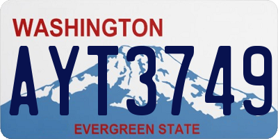 WA license plate AYT3749