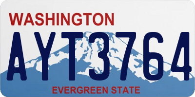 WA license plate AYT3764