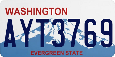 WA license plate AYT3769