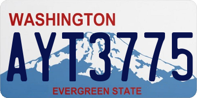 WA license plate AYT3775