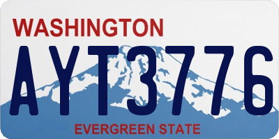 WA license plate AYT3776