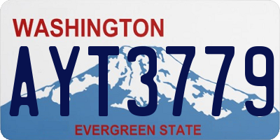 WA license plate AYT3779