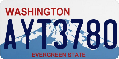 WA license plate AYT3780
