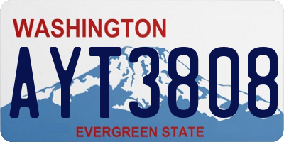 WA license plate AYT3808