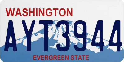 WA license plate AYT3944