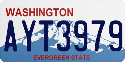 WA license plate AYT3979