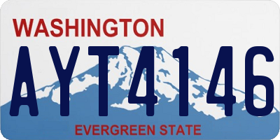 WA license plate AYT4146