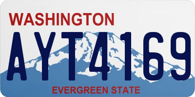 WA license plate AYT4169