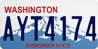 WA license plate AYT4174