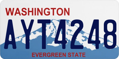 WA license plate AYT4248