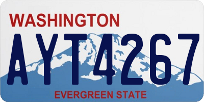 WA license plate AYT4267