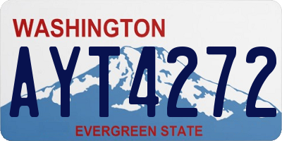 WA license plate AYT4272