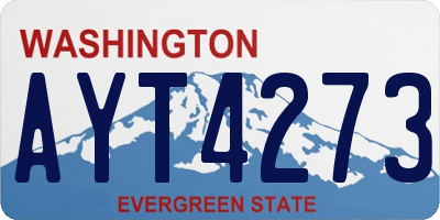 WA license plate AYT4273