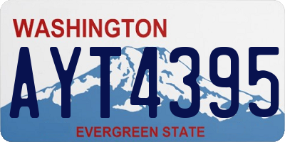 WA license plate AYT4395