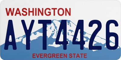 WA license plate AYT4426