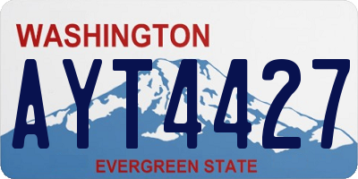 WA license plate AYT4427