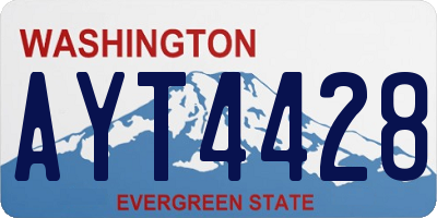 WA license plate AYT4428