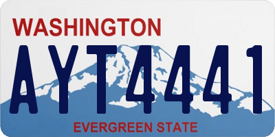 WA license plate AYT4441