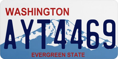 WA license plate AYT4469