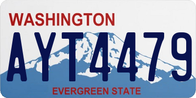 WA license plate AYT4479