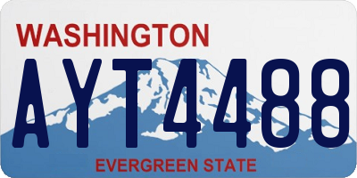 WA license plate AYT4488