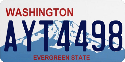 WA license plate AYT4498