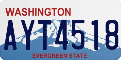 WA license plate AYT4518