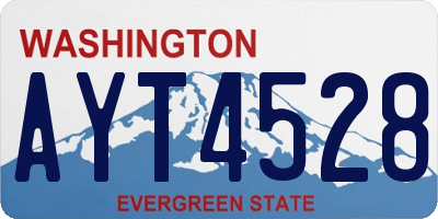 WA license plate AYT4528
