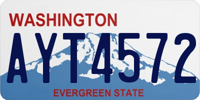 WA license plate AYT4572