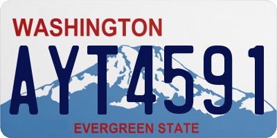 WA license plate AYT4591