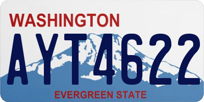 WA license plate AYT4622