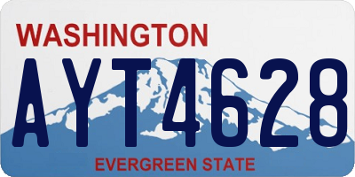 WA license plate AYT4628