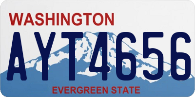 WA license plate AYT4656