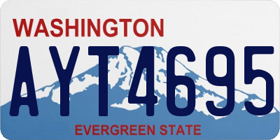 WA license plate AYT4695