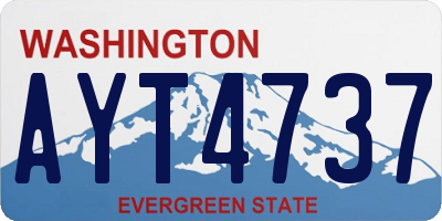 WA license plate AYT4737