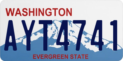 WA license plate AYT4741