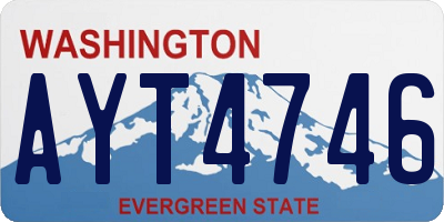 WA license plate AYT4746