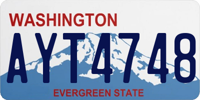 WA license plate AYT4748