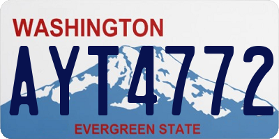 WA license plate AYT4772