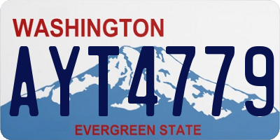 WA license plate AYT4779