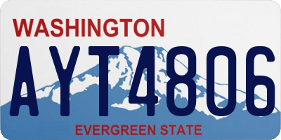 WA license plate AYT4806