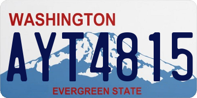 WA license plate AYT4815