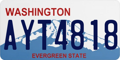 WA license plate AYT4818