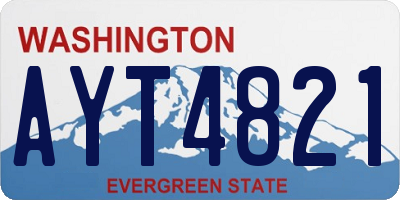 WA license plate AYT4821