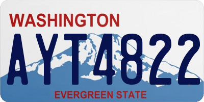 WA license plate AYT4822