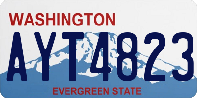 WA license plate AYT4823