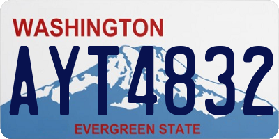WA license plate AYT4832