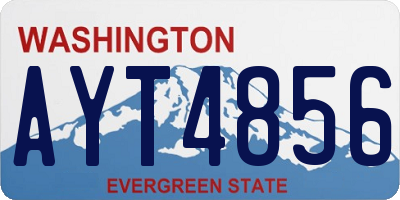 WA license plate AYT4856