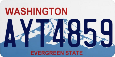 WA license plate AYT4859
